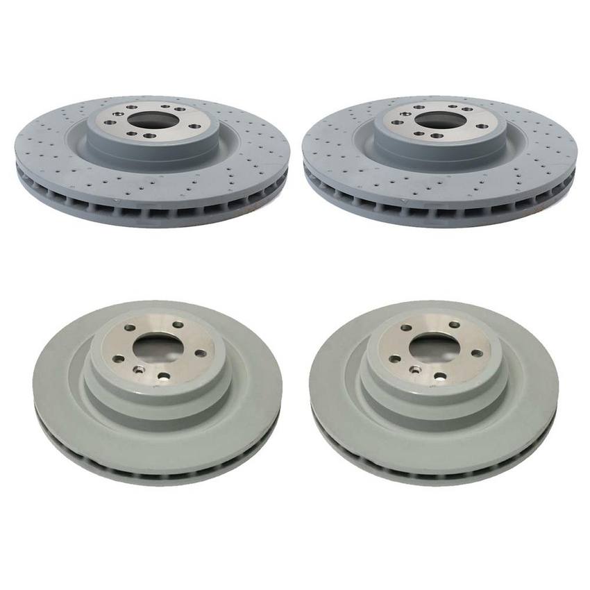 Disc Brake Rotor Kit Front and Rear (350mm/330mm) Genuine MercedesBenz NP4175475Kit